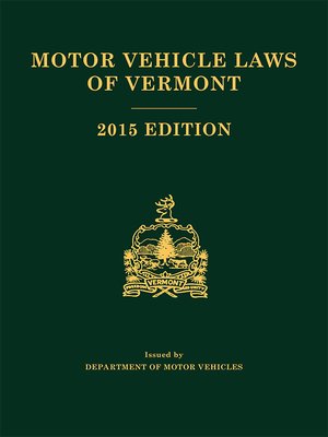 cover image of Motor Vehicle Laws of Vermont
